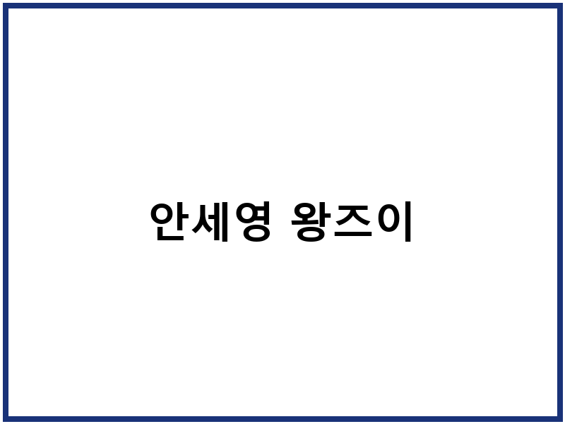 안세영 왕즈이