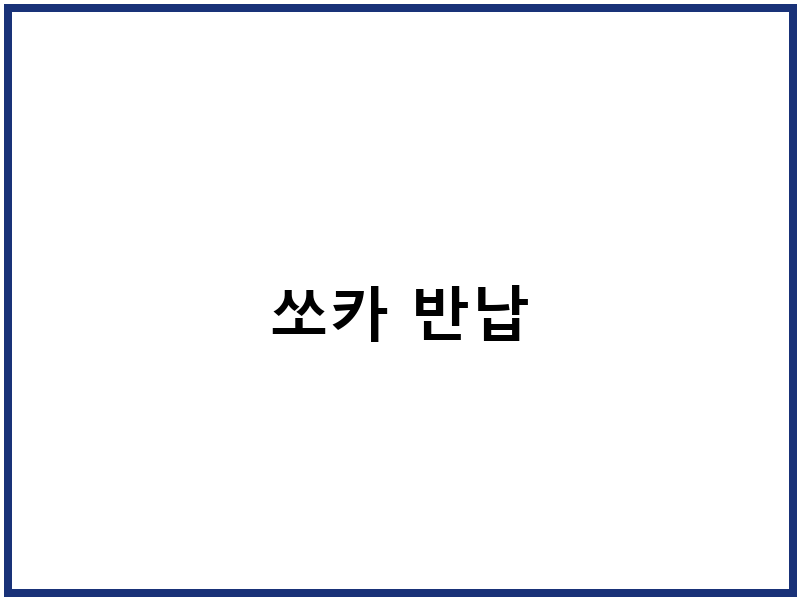 쏘카 반납
